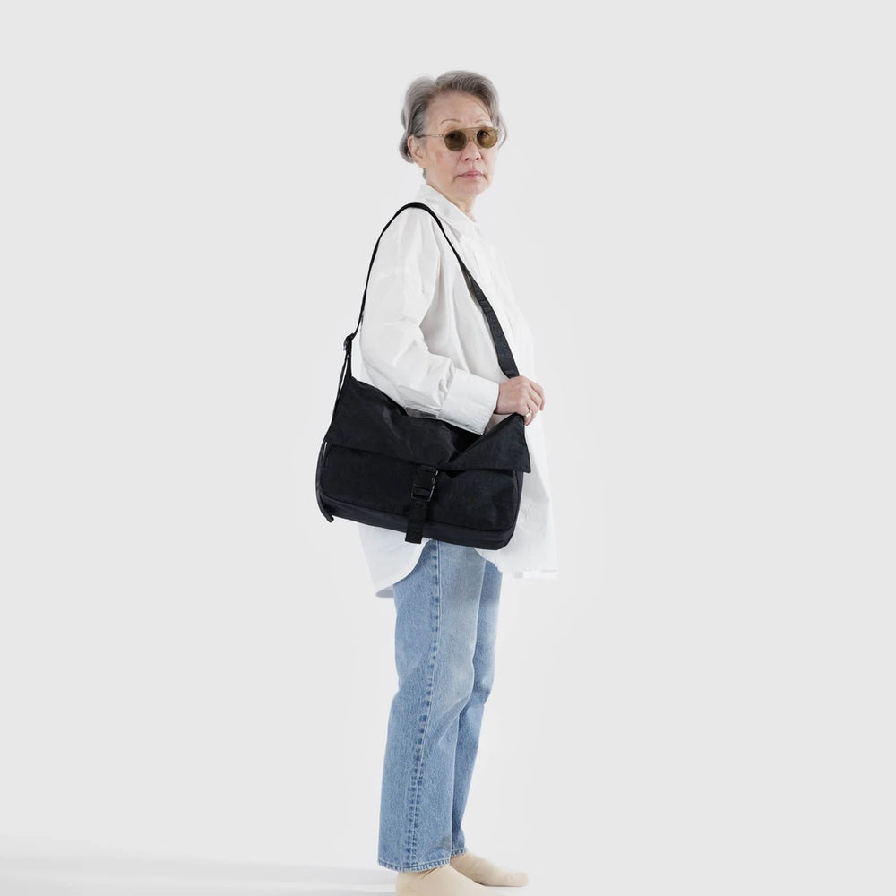 
                      
                        Nylon Messenger Bag - Black
                      
                    