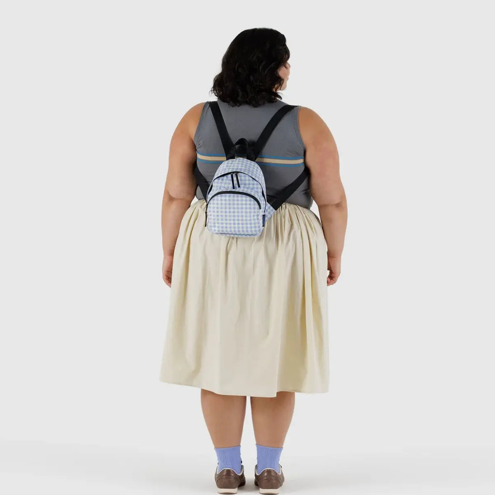 
                      
                        Mini Nylon Backpack - Light Blue Gingham [PRE ORDER]
                      
                    