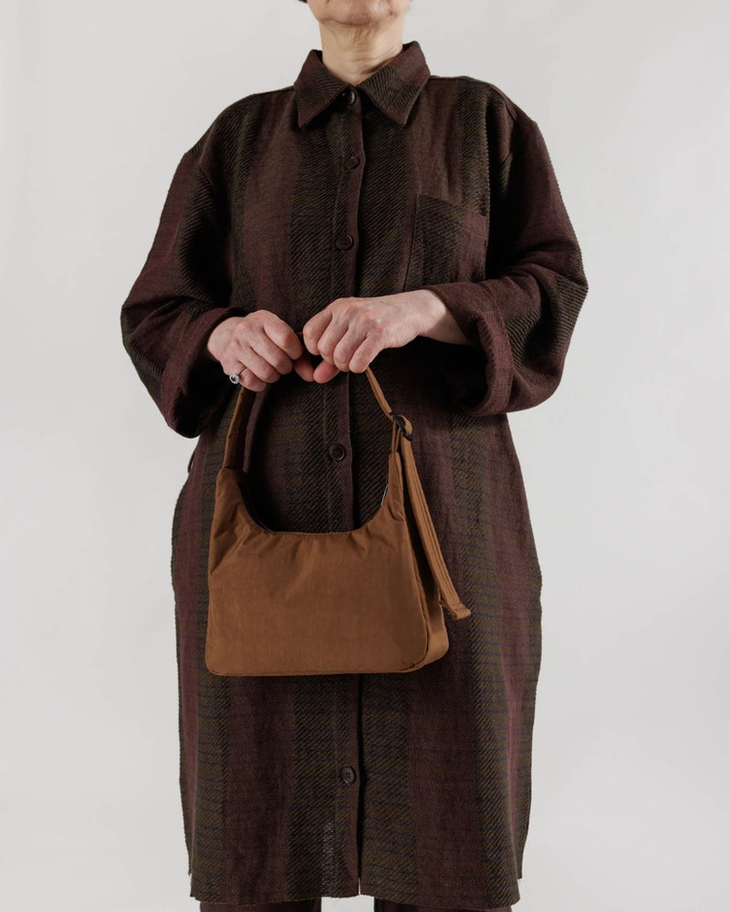 
                      
                        Mini Nylon Shoulder Bag - Brown
                      
                    