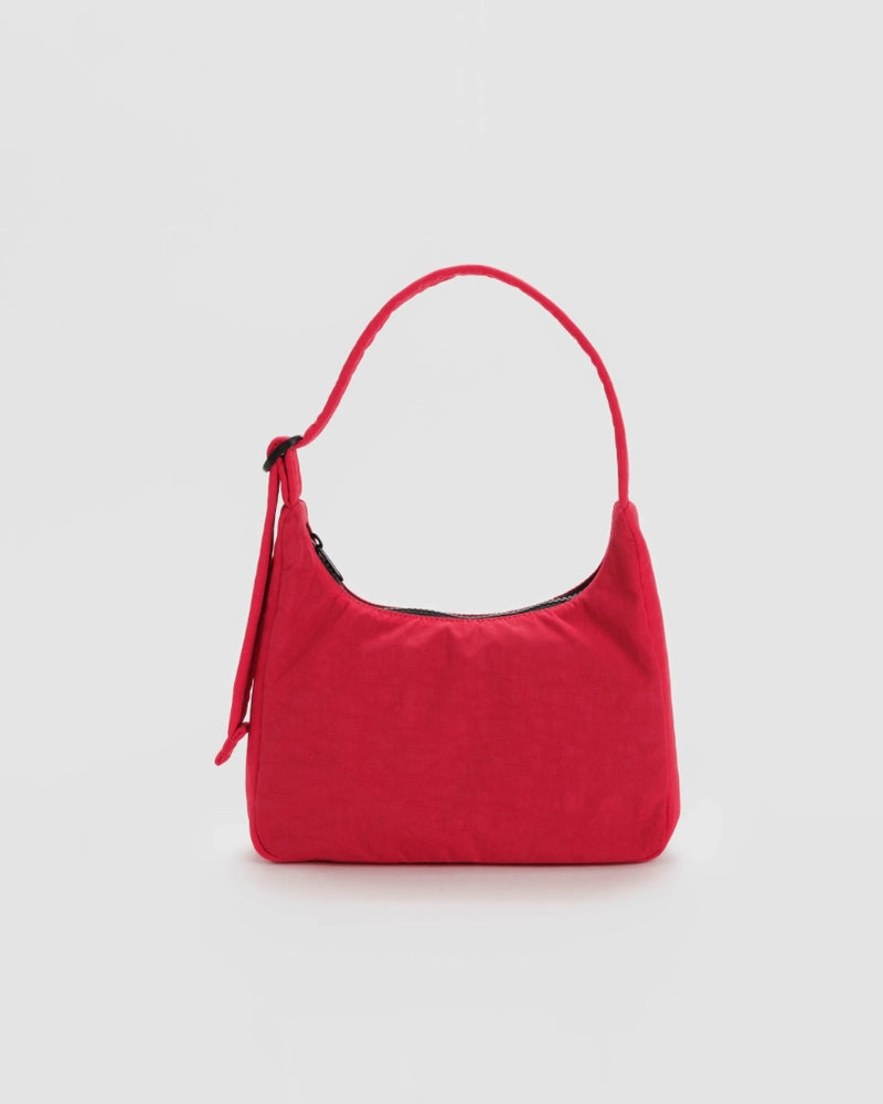 Mini Nylon Shoulder Bag - Candy Apple