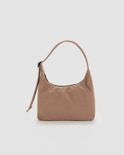 Mini Nylon Shoulder Bag - Cocoa