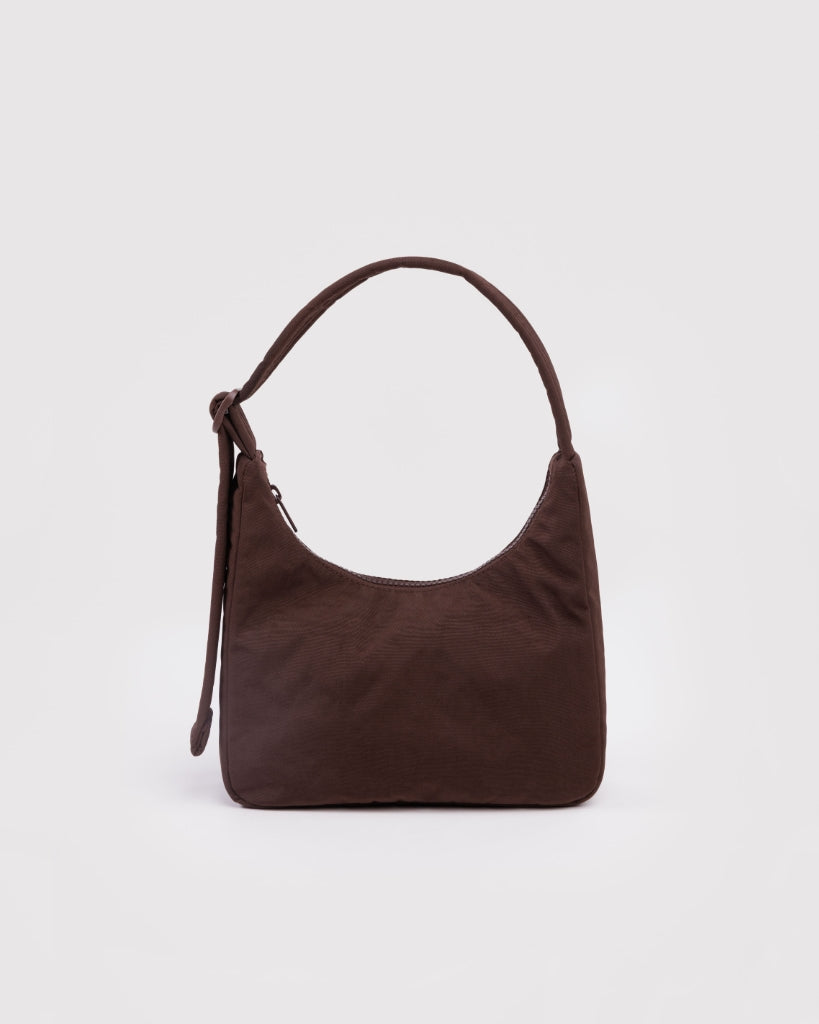 Mini Nylon Shoulder Bag - Coffee [PRE ORDER]