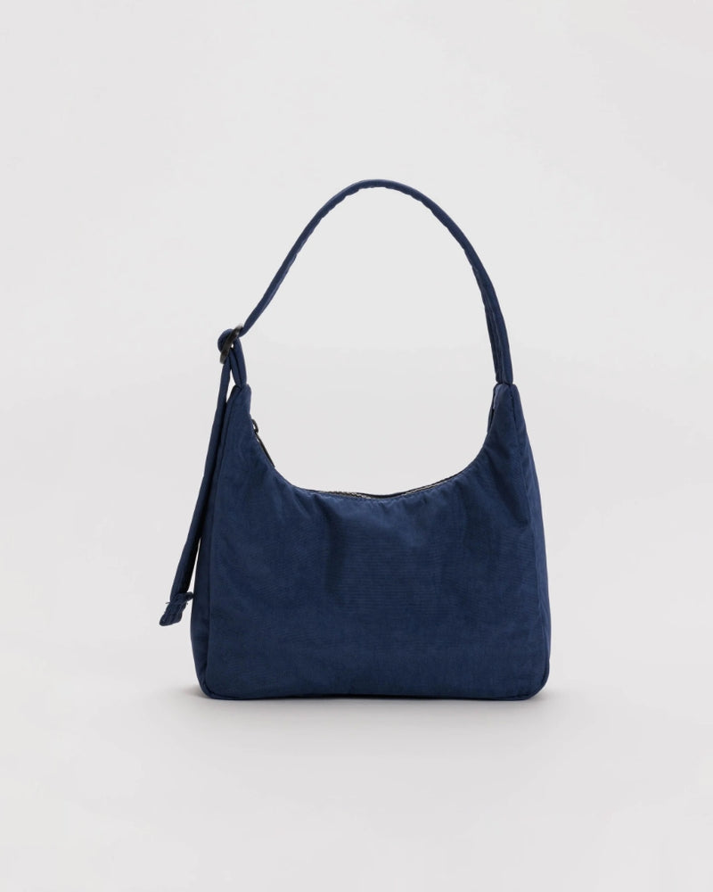 Mini Nylon Shoulder Bag - Navy