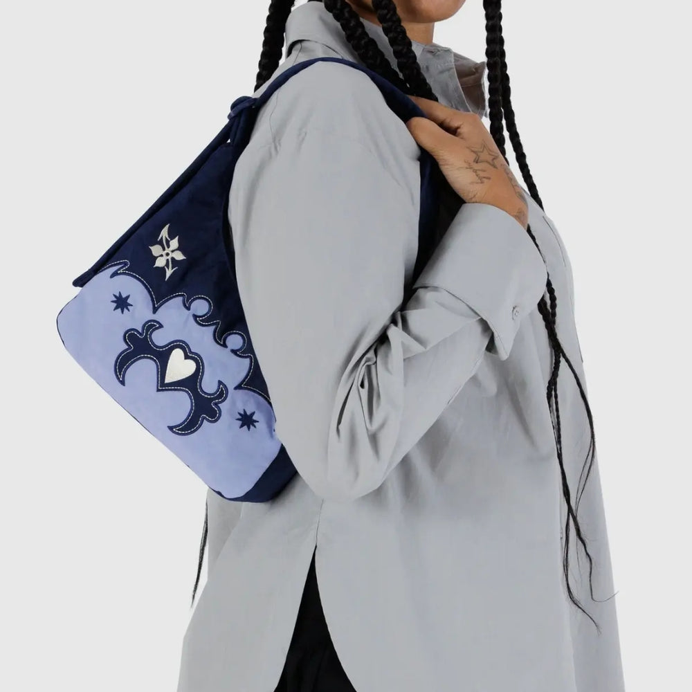 Mini Nylon Shoulder Bag - Western Appliqué [PRE ORDER]