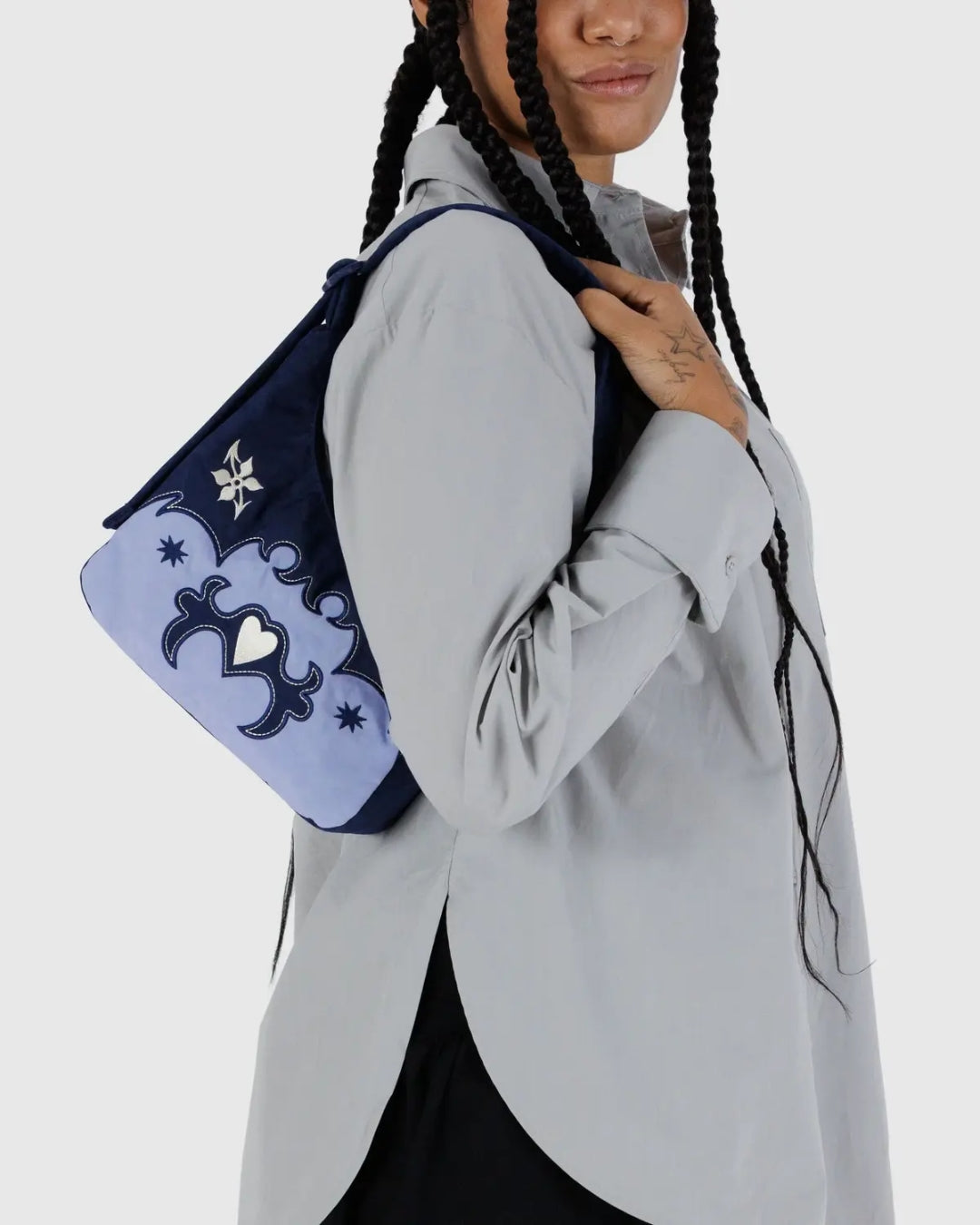 Mini Nylon Shoulder Bag - Western Appliqué [PRE ORDER]