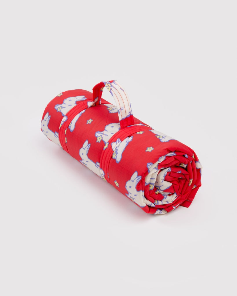 Puffy Picnic Blanket - Bunnies