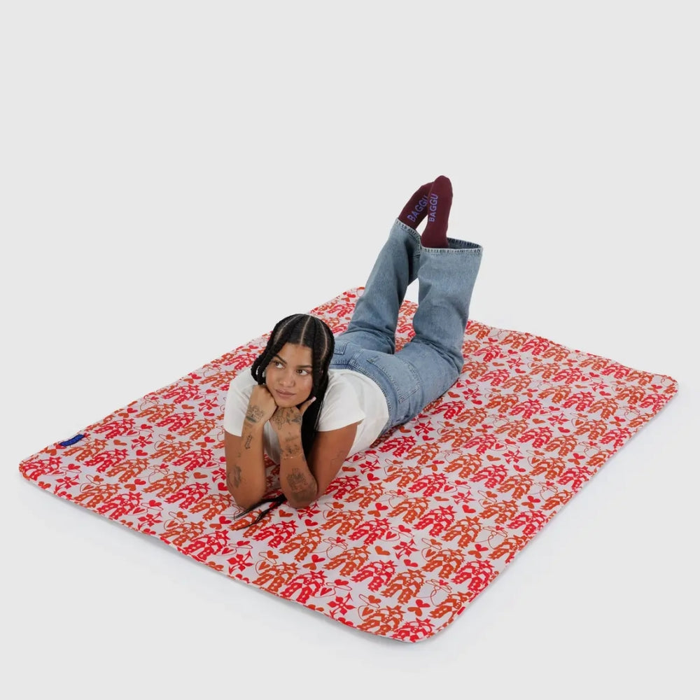 Puffy Picnic Blanket - Cowgirl