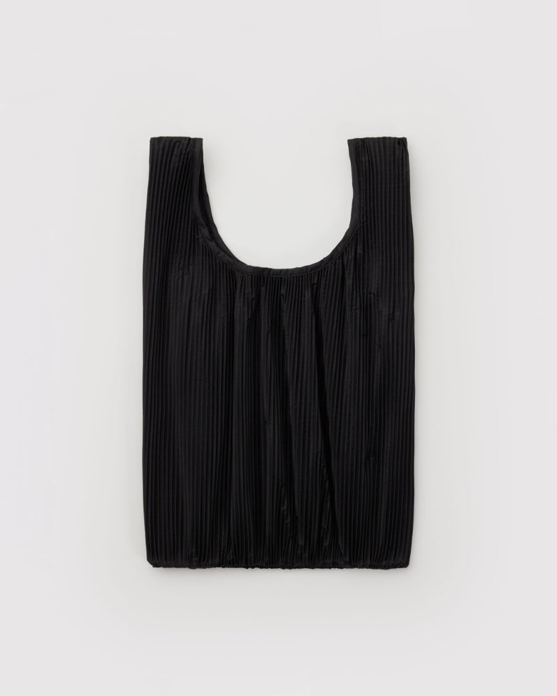 Pleated Reusable Bag - Black