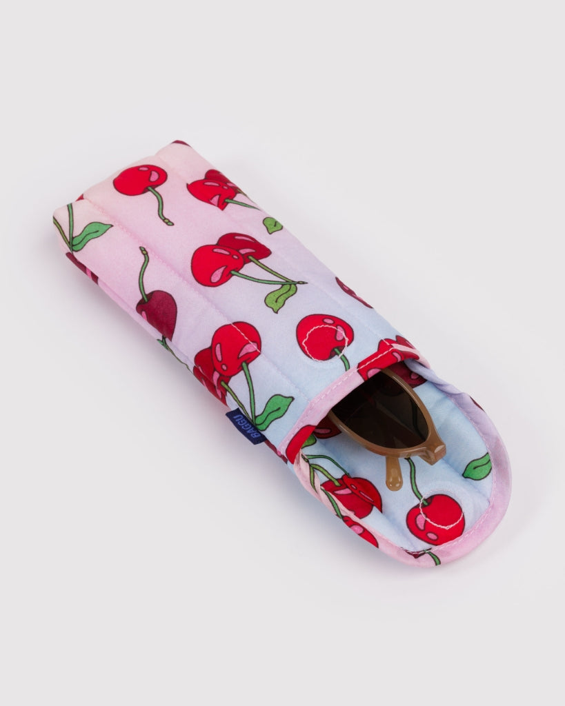 Puffy Glasses Case - Cherries