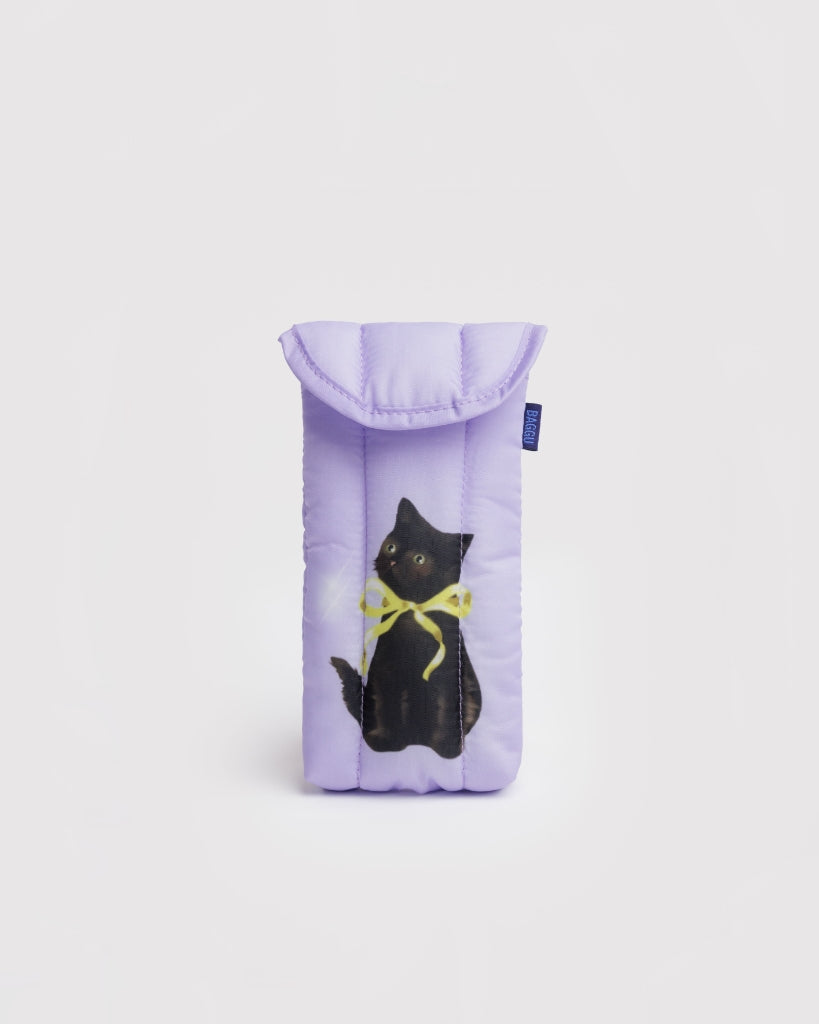 Puffy Glasses Case - Fancy Cats
