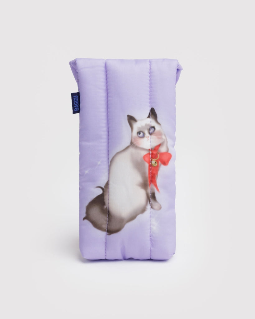 Puffy Glasses Case - Fancy Cats