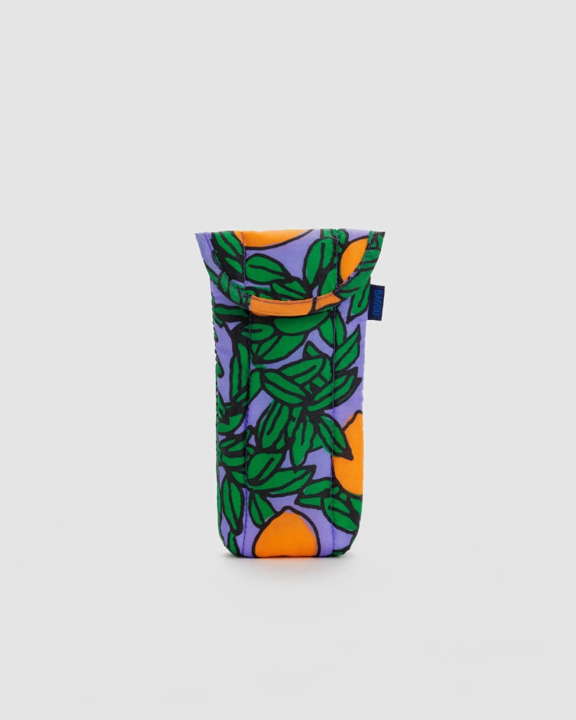 Puffy Glasses Case - Orange Tree Periwinkle