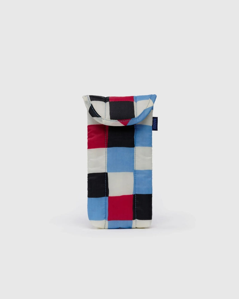 Puffy Glasses Case - Painted Check [PRE ORDER]