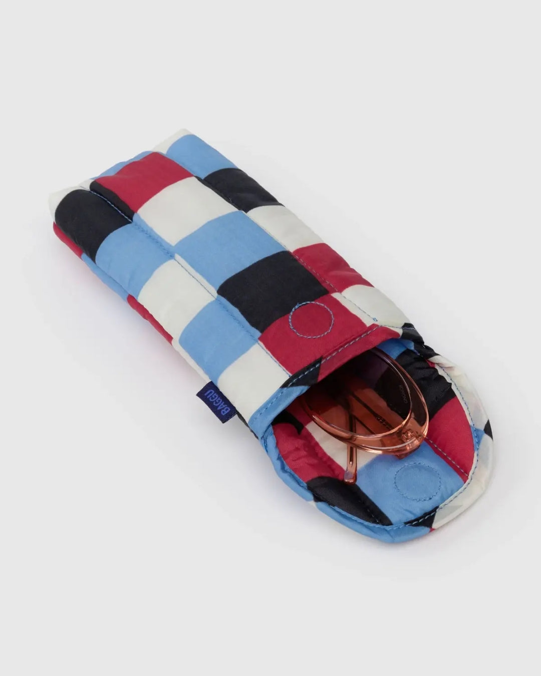 Puffy Glasses Case - Painted Check [PRE ORDER]