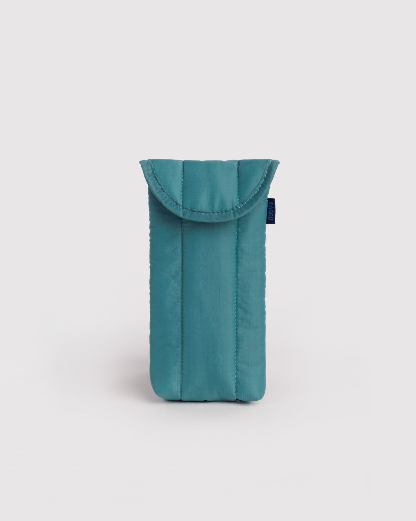 Puffy Glasses Case - Peacock
