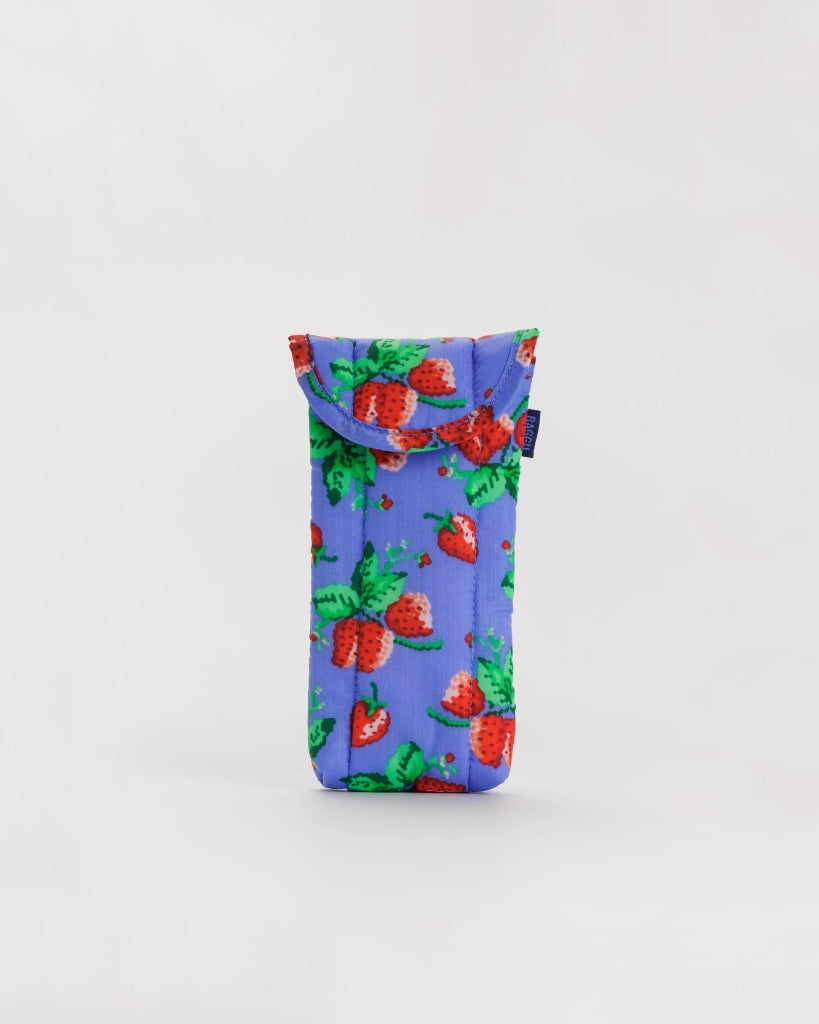 Puffy Glasses Case - Wild Strawberries