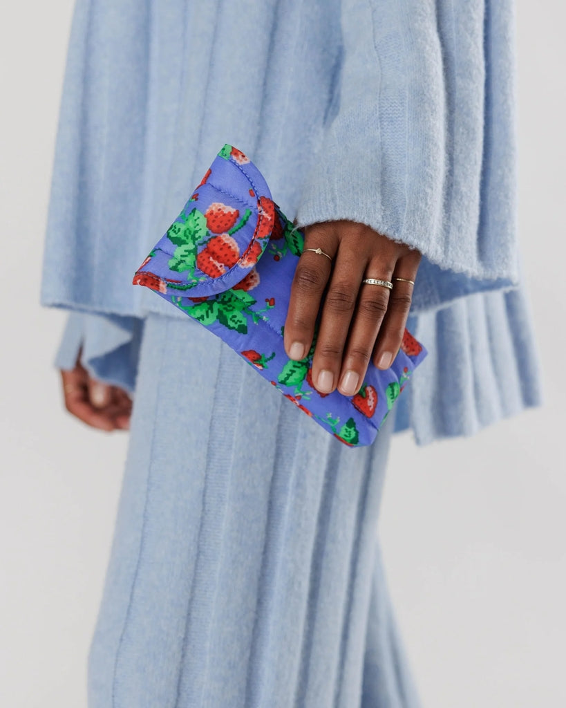 Puffy Glasses Case - Wild Strawberries