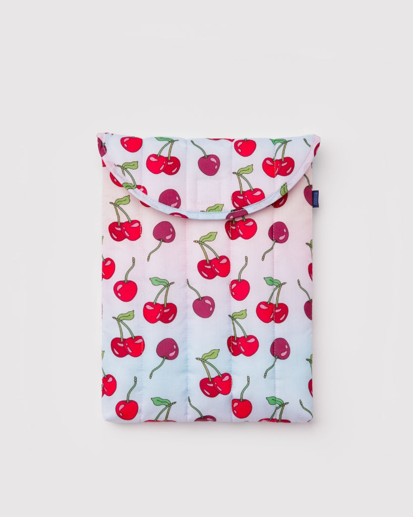 Puffy Laptop Sleeve - Cherries