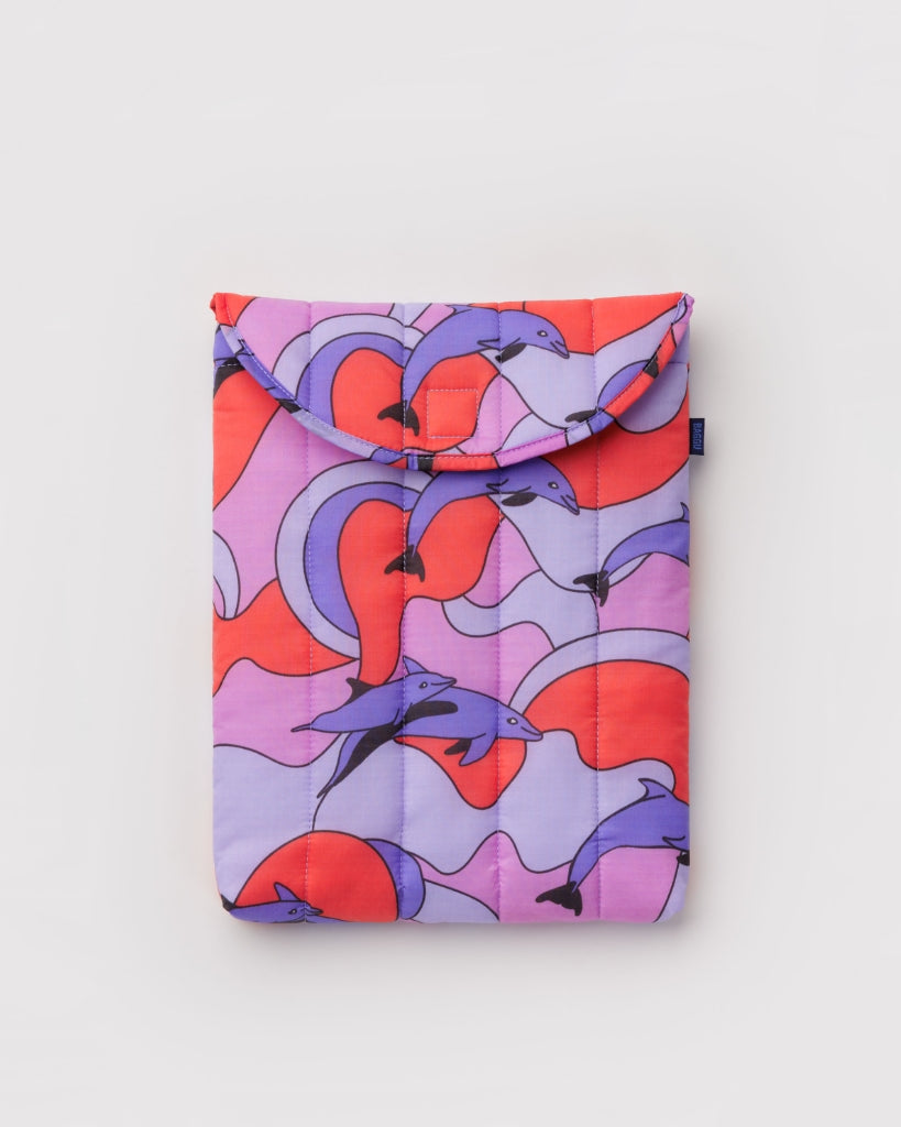 Puffy Laptop Sleeve - Dolphins