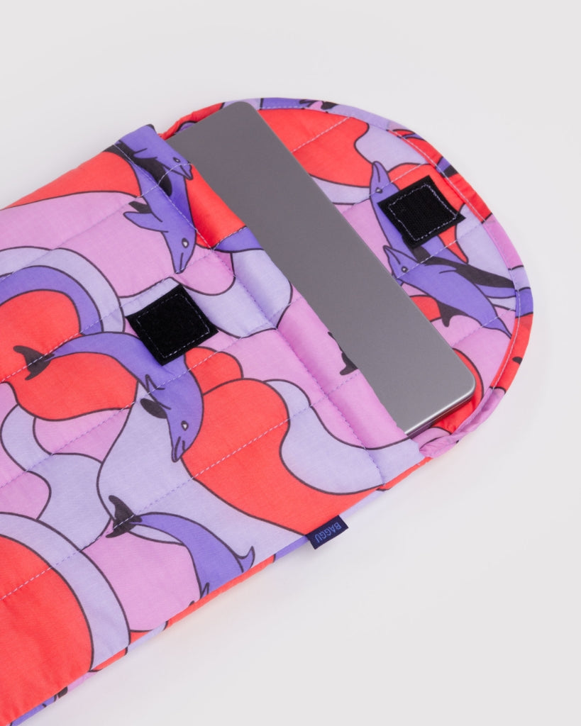 Puffy Laptop Sleeve - Dolphins
