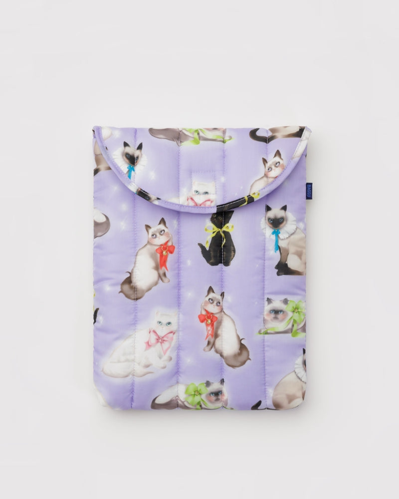 Puffy Laptop Sleeve - Fancy Cats [PRE ORDER]