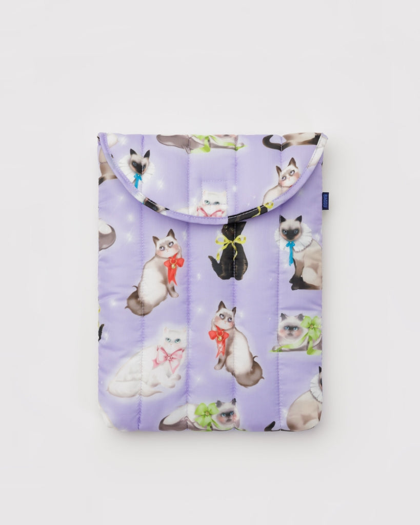 Puffy Laptop Sleeve - Fancy Cats [PRE ORDER]