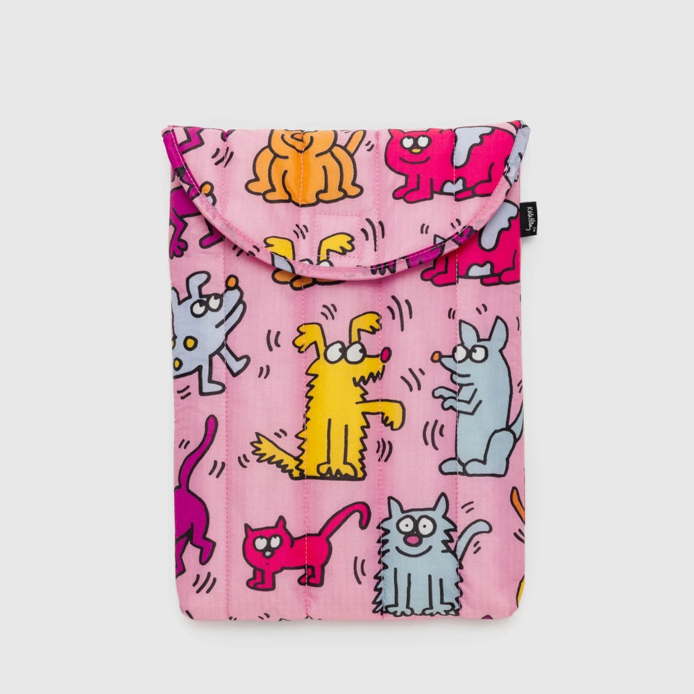 Puffy Laptop Sleeve - Keith Haring Pets [PRE ORDER]