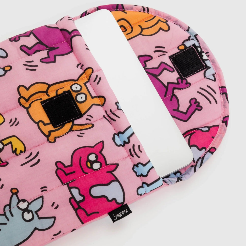 Puffy Laptop Sleeve - Keith Haring Pets [PRE ORDER]