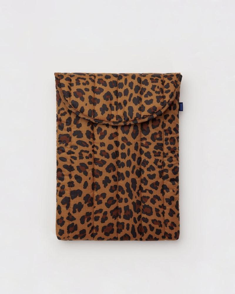 Puffy Laptop Sleeve - Leopard