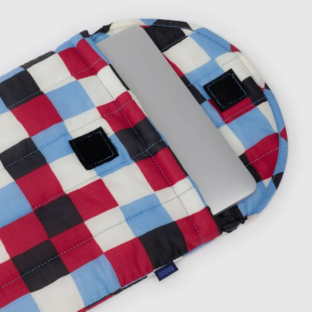 Puffy Laptop Sleeve - Painted Check [PRE ORDER]