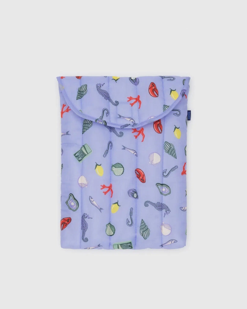 Puffy Laptop Sleeve - Sea Charms