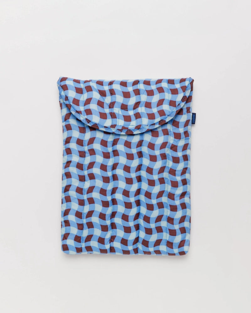 
                      
                        Puffy Laptop Sleeve - Wavy Gingham Blue
                      
                    