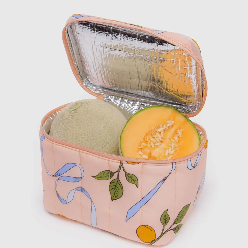 Puffy Lunch Bag - Apricots & Ribbons [PRE ORDER]