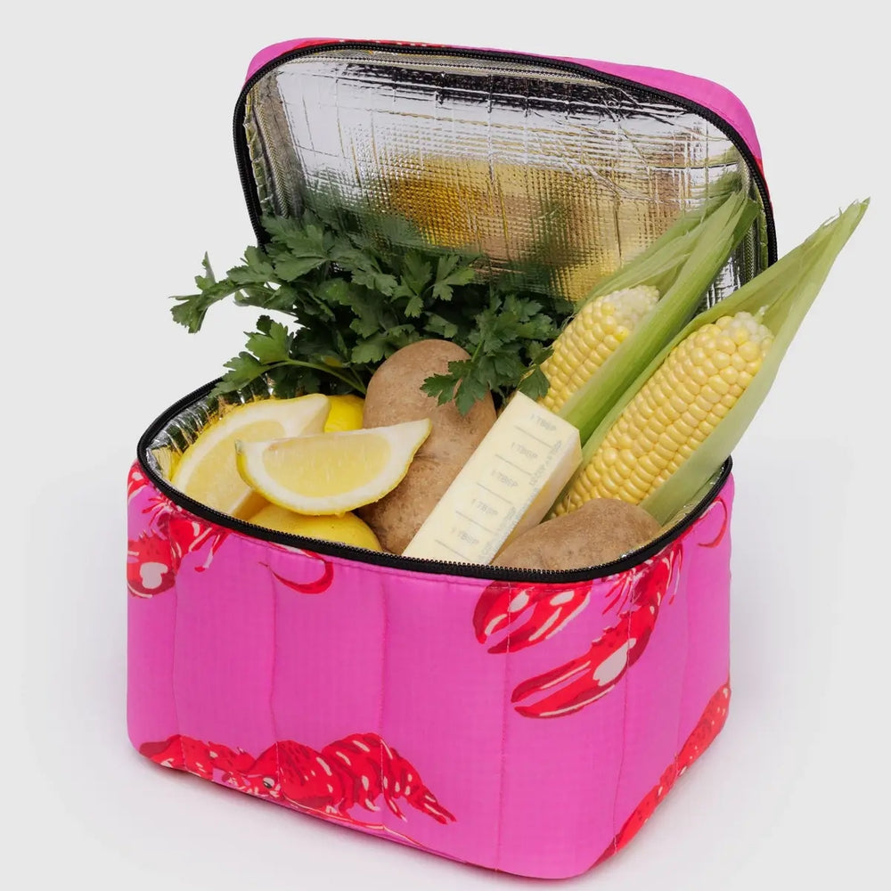 Puffy Lunch Bag - Pink Lobster [PRE ORDER]