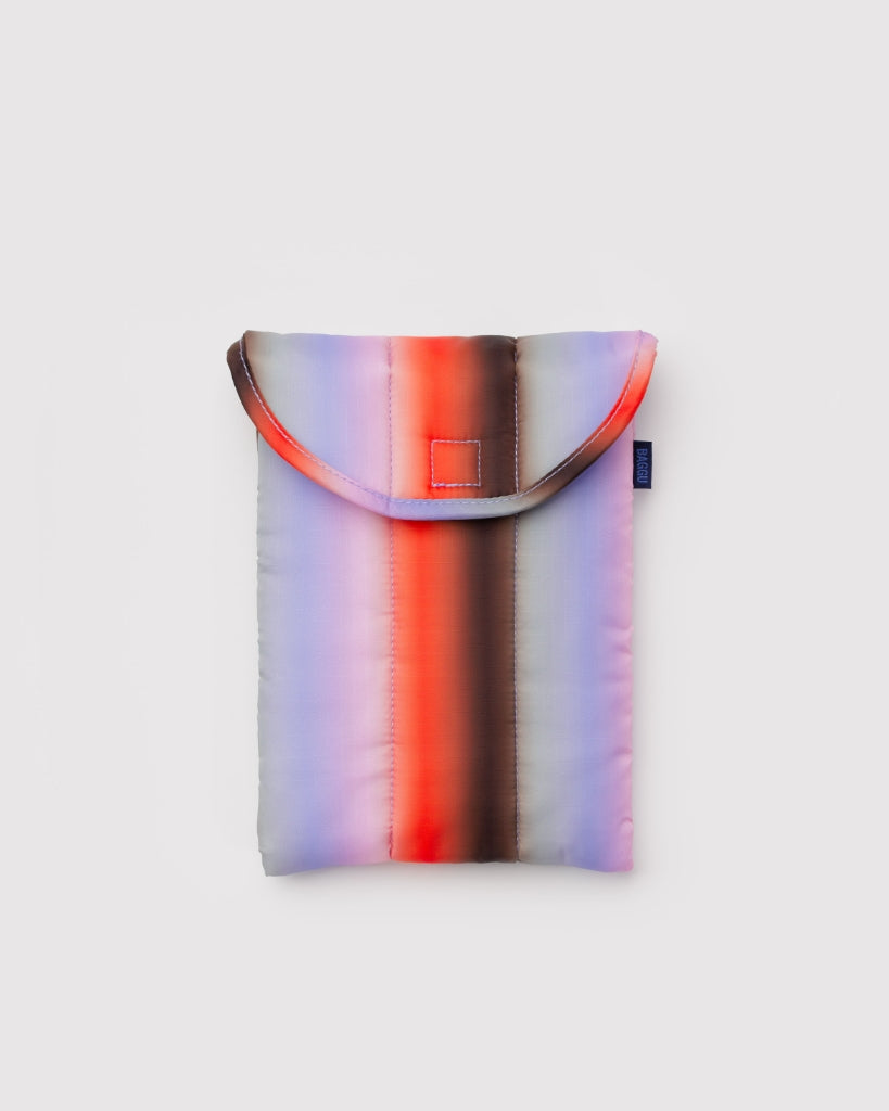 Puffy Tablet Case - Gradien Stripe Poppy & Lilac [PRE ORDER]