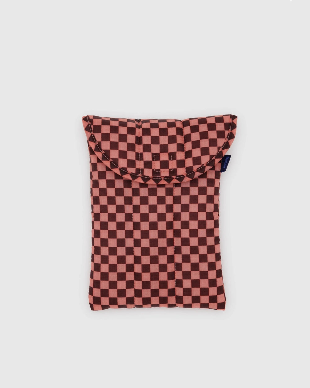 Puffy Tablet Case - Pink Brown Check
