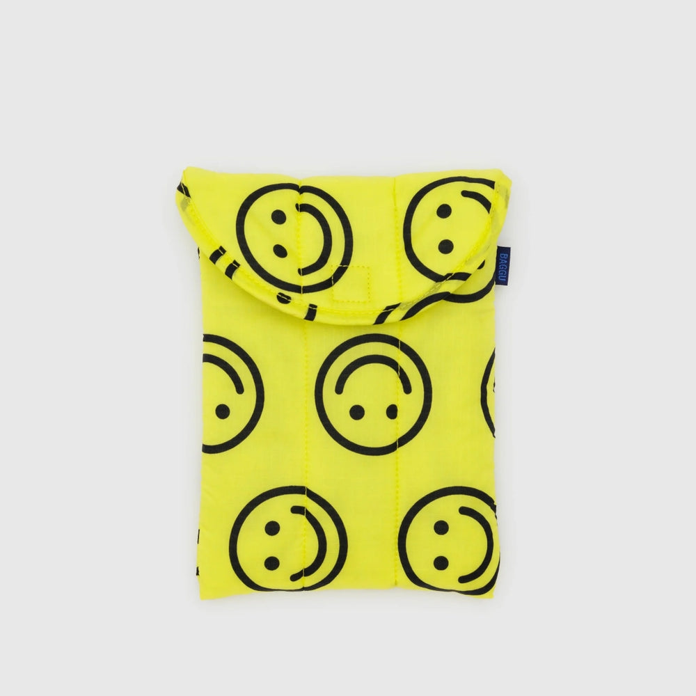 Puffy Tablet Case - Yellow Happy