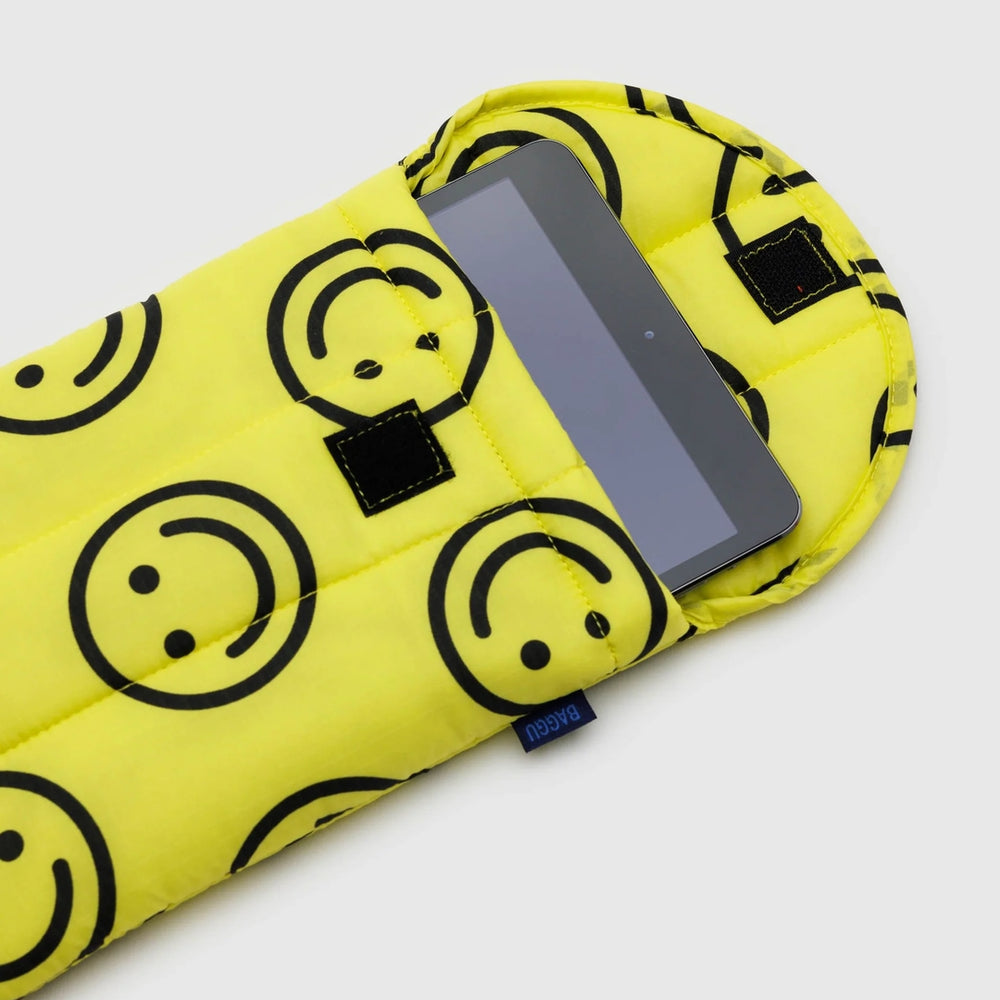 Puffy Tablet Case - Yellow Happy