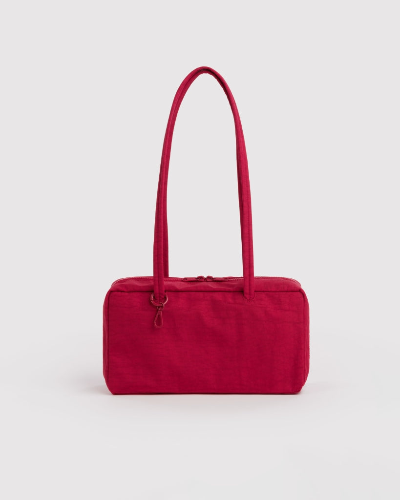 Regular Nylon Bowler Bag - Cherry