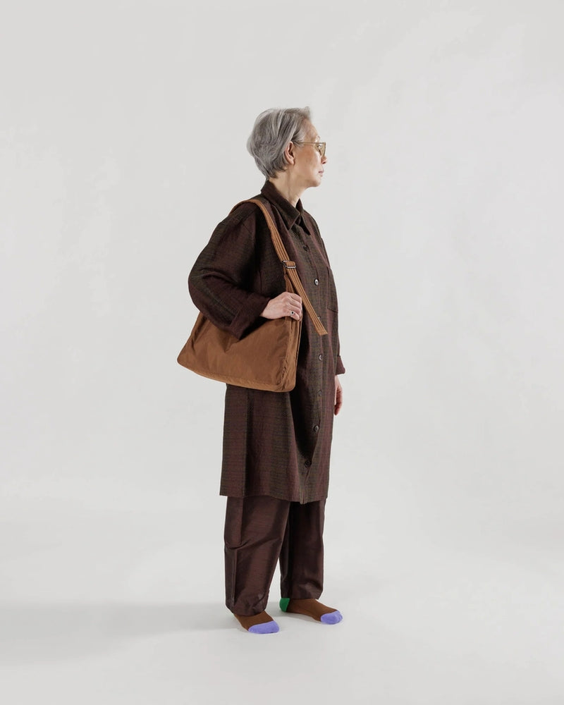 
                      
                        Nylon Shoulder Bag - Brown
                      
                    