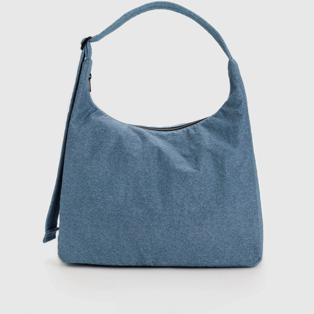 Nylon Shoulder Bag - Digital Denim