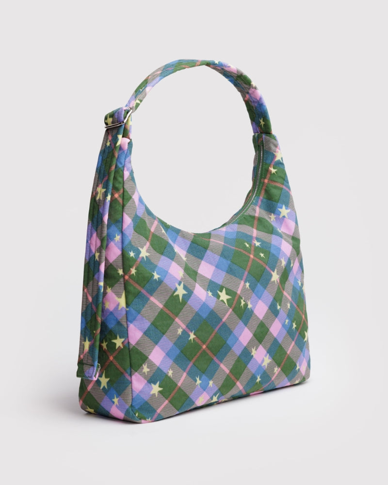 
                      
                        Nylon Shoulder Bag - Green Star Plaid [PRE ORDER]
                      
                    
