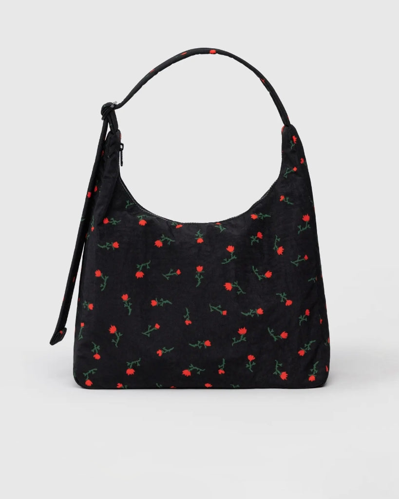 Nylon Shoulder Bag - Painted Wildflower