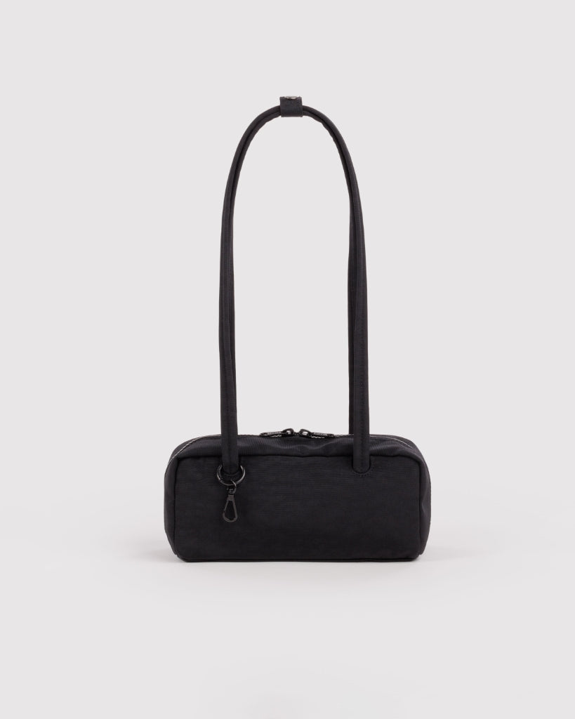 Small Nylon Bowler Bag - Black