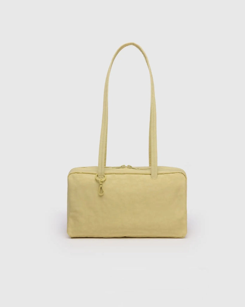 Small Nylon Bowler Bag - Butter