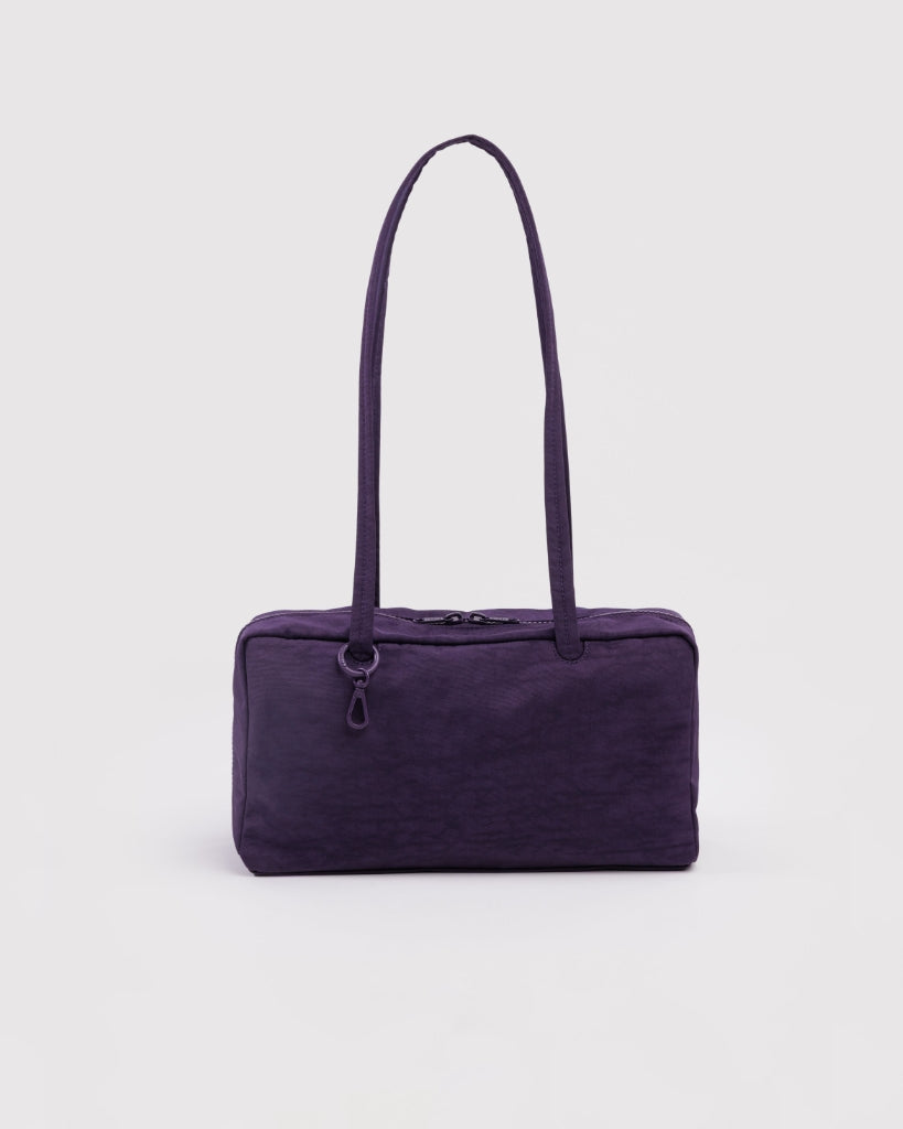 Small Nylon Bowler Bag - Fig