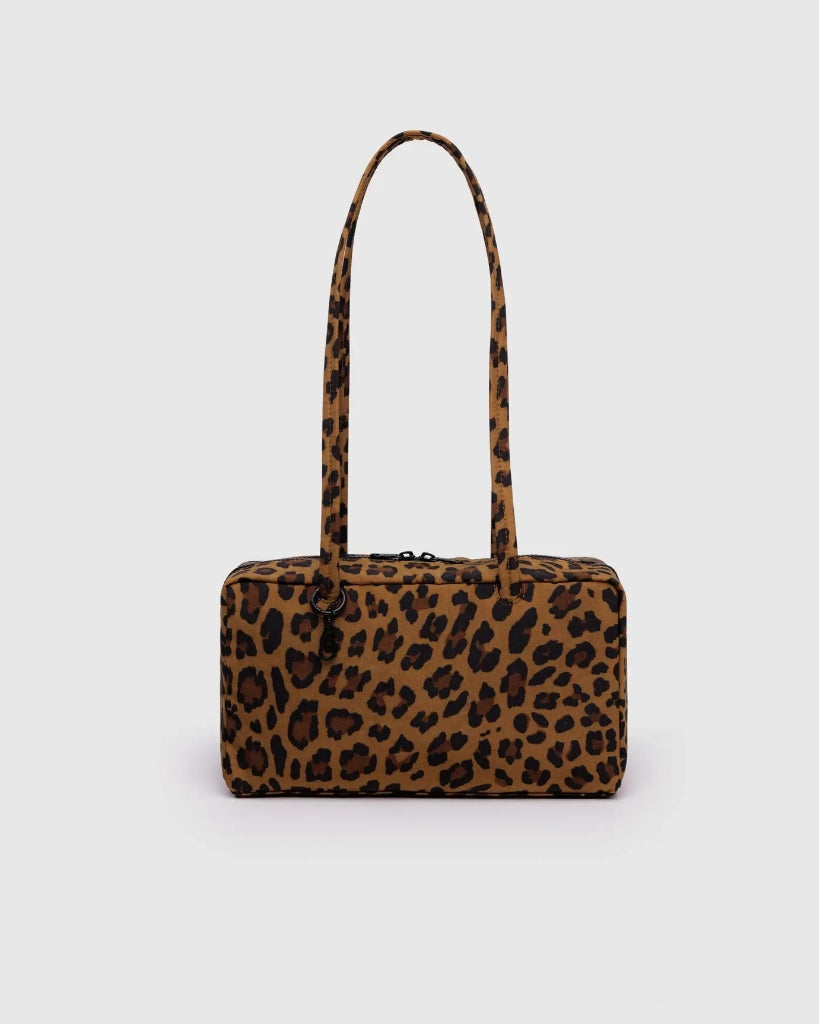 Small Nylon Bowler Bag - Leopard [PRE ORDER]