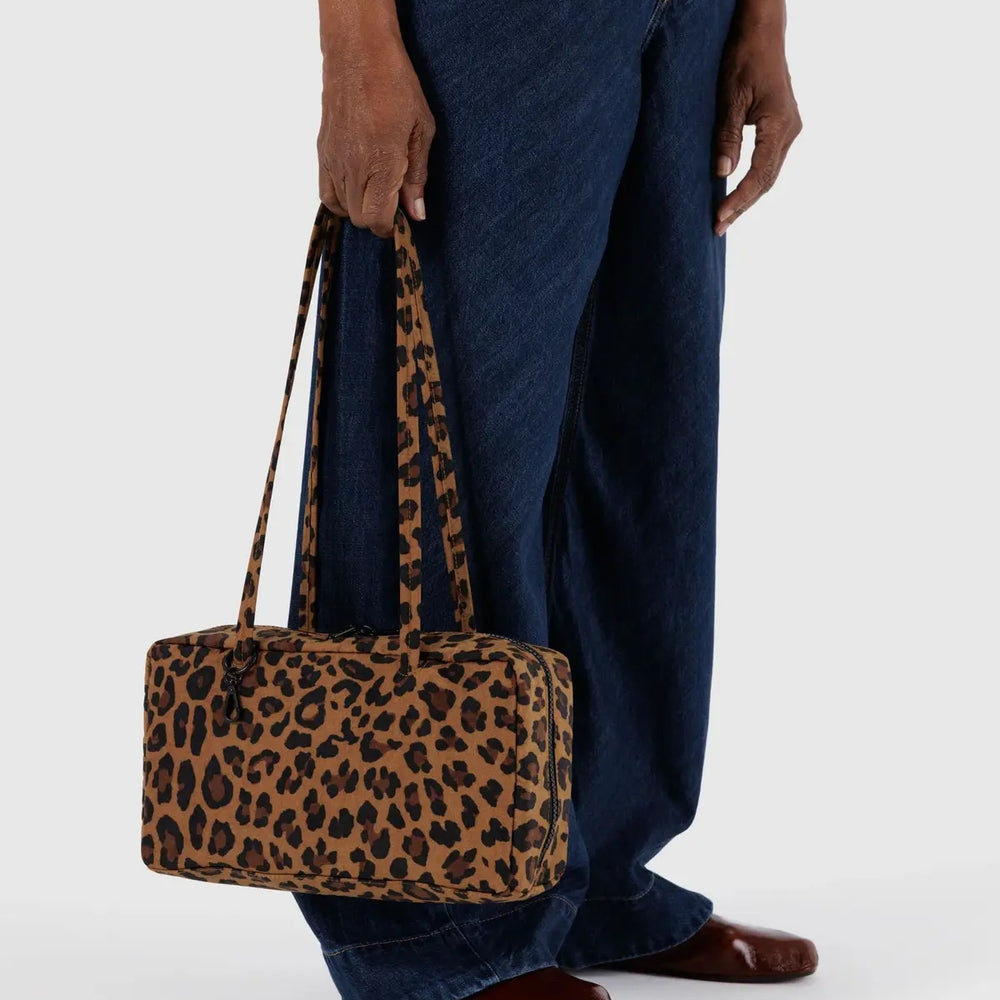 Small Nylon Bowler Bag - Leopard [PRE ORDER]