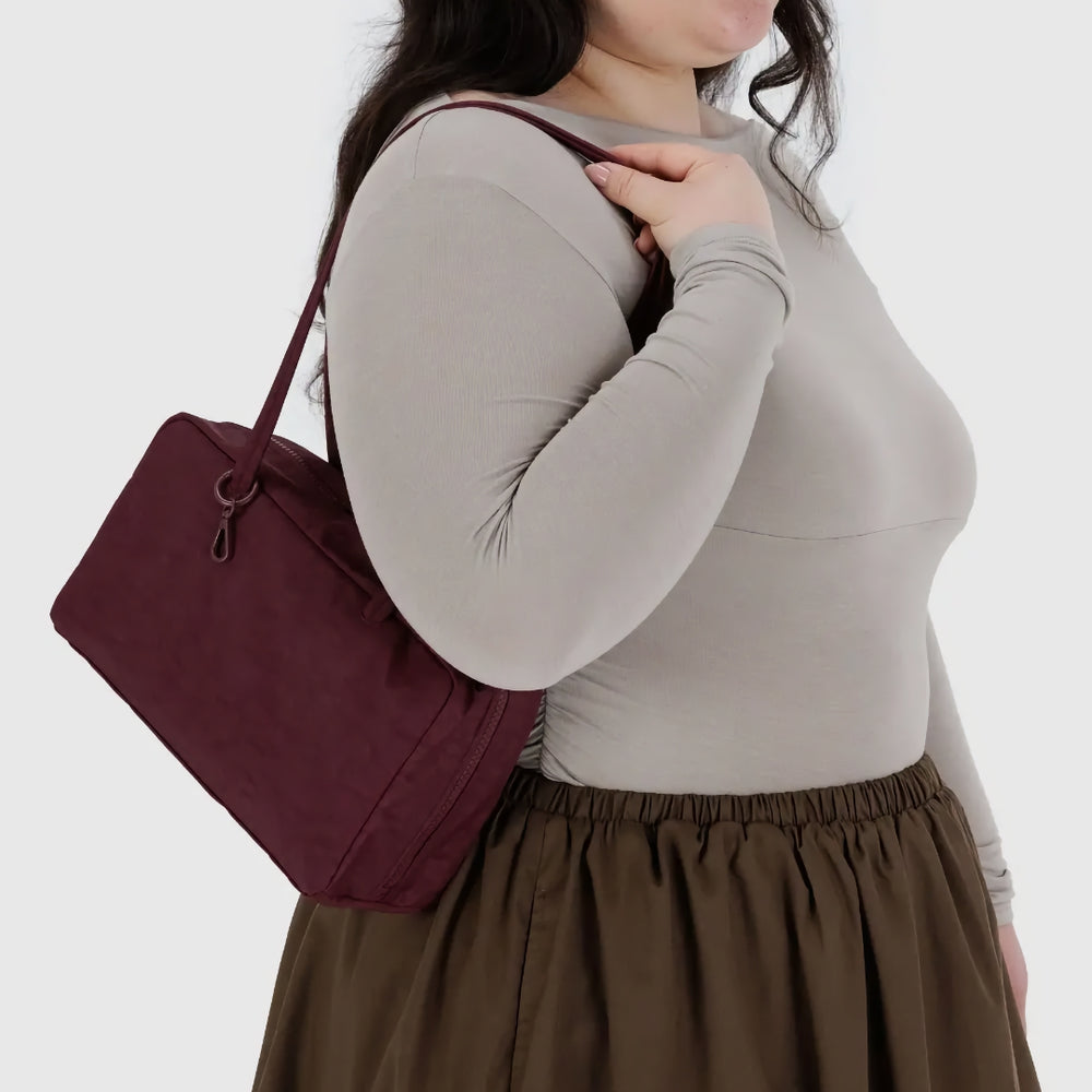 Small Nylon Bowler Bag - Mahogany [PRE ORDER]