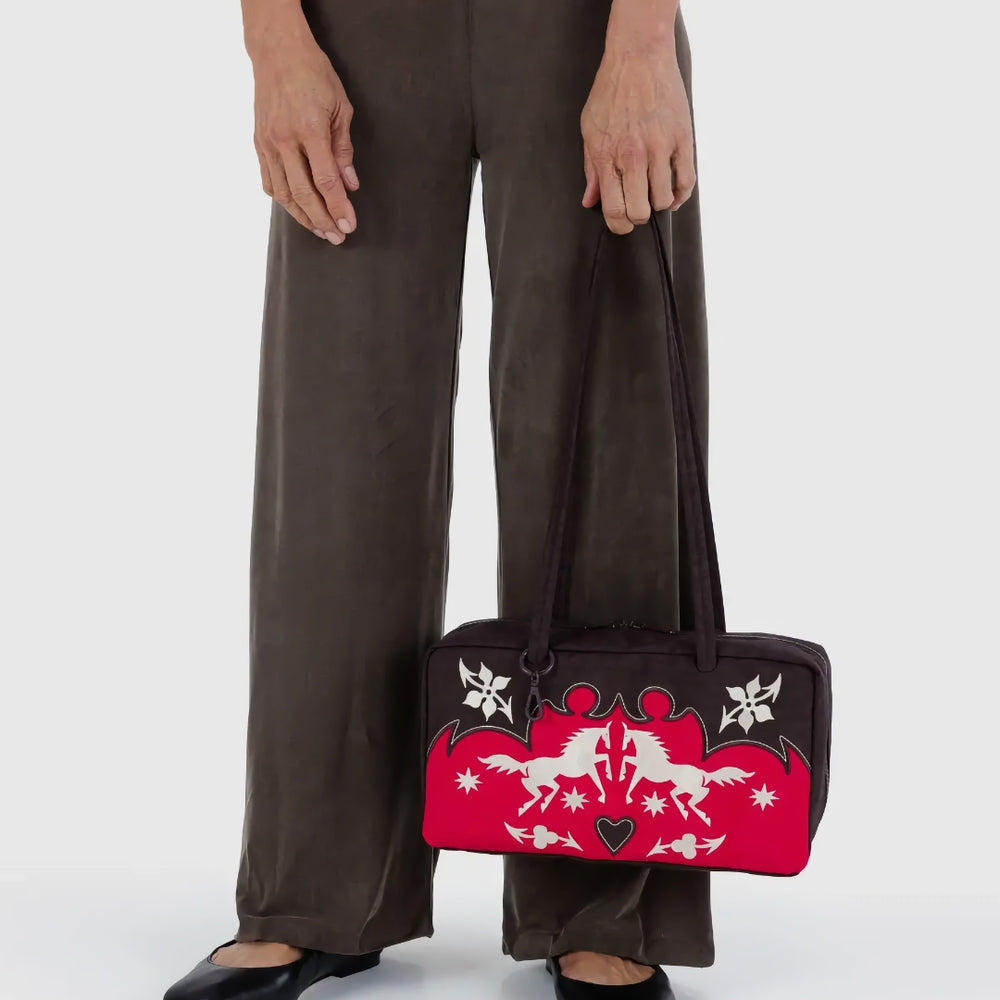 
                      
                        Small Nylon Bowler Bag - Western Appliqué [PRE ORDER]
                      
                    